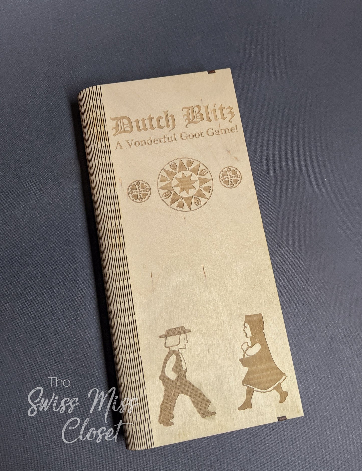 Wooden Book for Dutch Blitz Card Game Custom Made