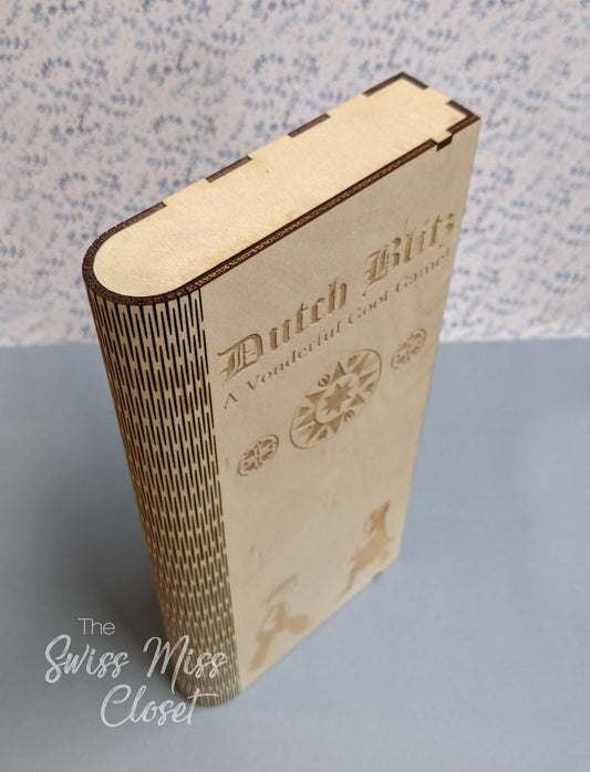 Wooden Book for Dutch Blitz Card Game Custom Made